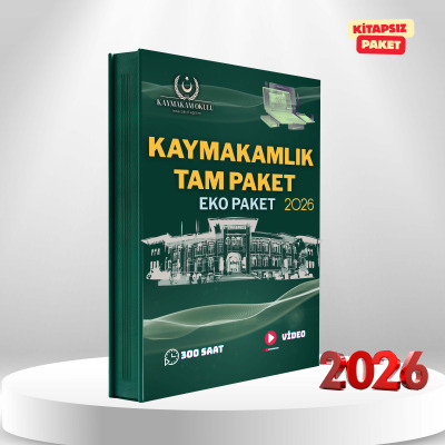 Kaymakamlık Sınavı Tüm Dersler Paketi + Rehberlik (Kredi Kartı Peşin Fiyatına 6 Taksite Kadar)